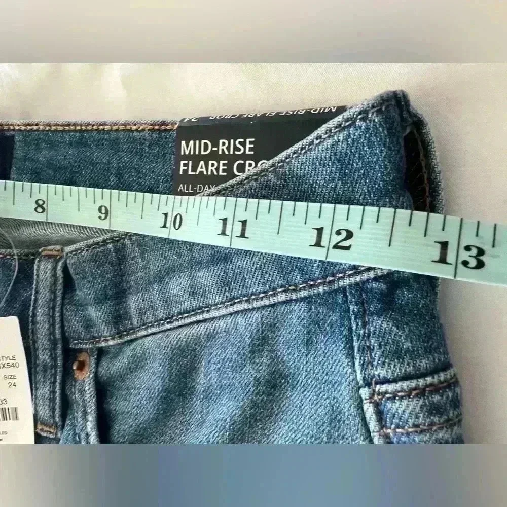 JCREW Flare crop mid-rise jean in all-day stretch - NWT